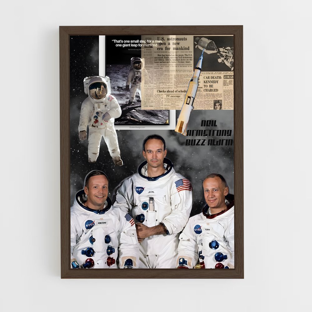 Poster Apollo 11 – affiche Astronautes (vue 5)